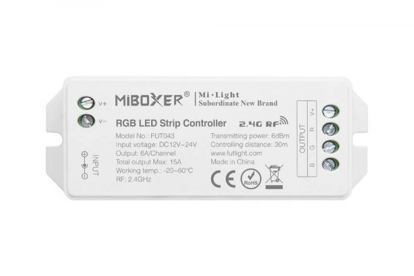 LED RGB lentu kontrolieris dimmeris, 2.4Gh, max 15A