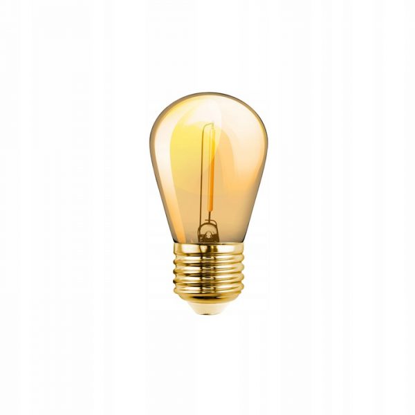 0.5W LED spuldze Filament Retro Amber, E27 (35Lm) ST14, silti balta gaisma, 2600K