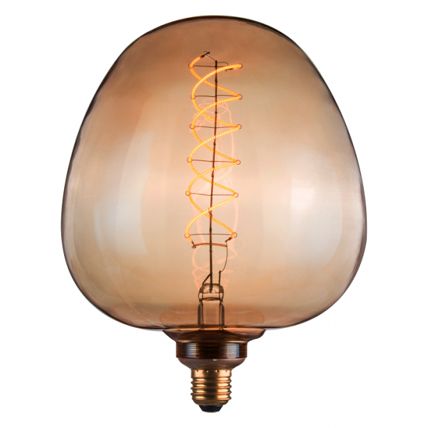 Dekoratīvā LED spuldze S190 Vintage Amber E27 260lm, 4W, 1800K filament