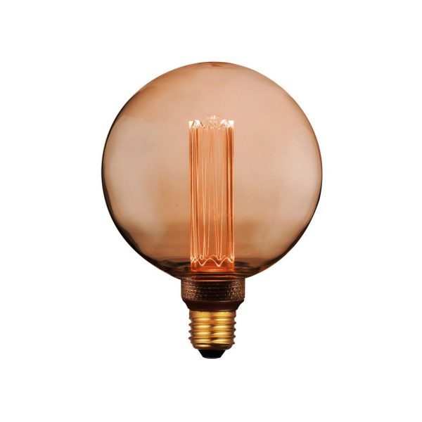 [Dekoratīvā LED spuldze DecoVintage Led G125 Amber Pillar 4W E27 200lm  1800K