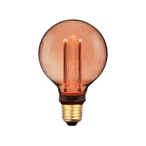 Dekoratīvā LED spuldze DecoVintage Led G95 Amber Pillar 4W E27 200lm  1800K