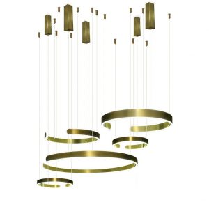 LED-lamp-264W-Gold-circles-remote-control-542_2