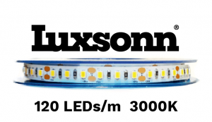 16w/m / 1709Lm/m /PREMIUM LED Lente / 24v/ LED (120 LED/m)/ 3000K silti balta/ IP20