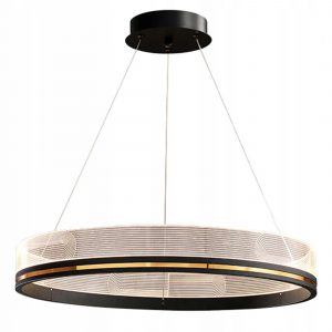 Griestu lampa- Elegant Black Gold 60cm