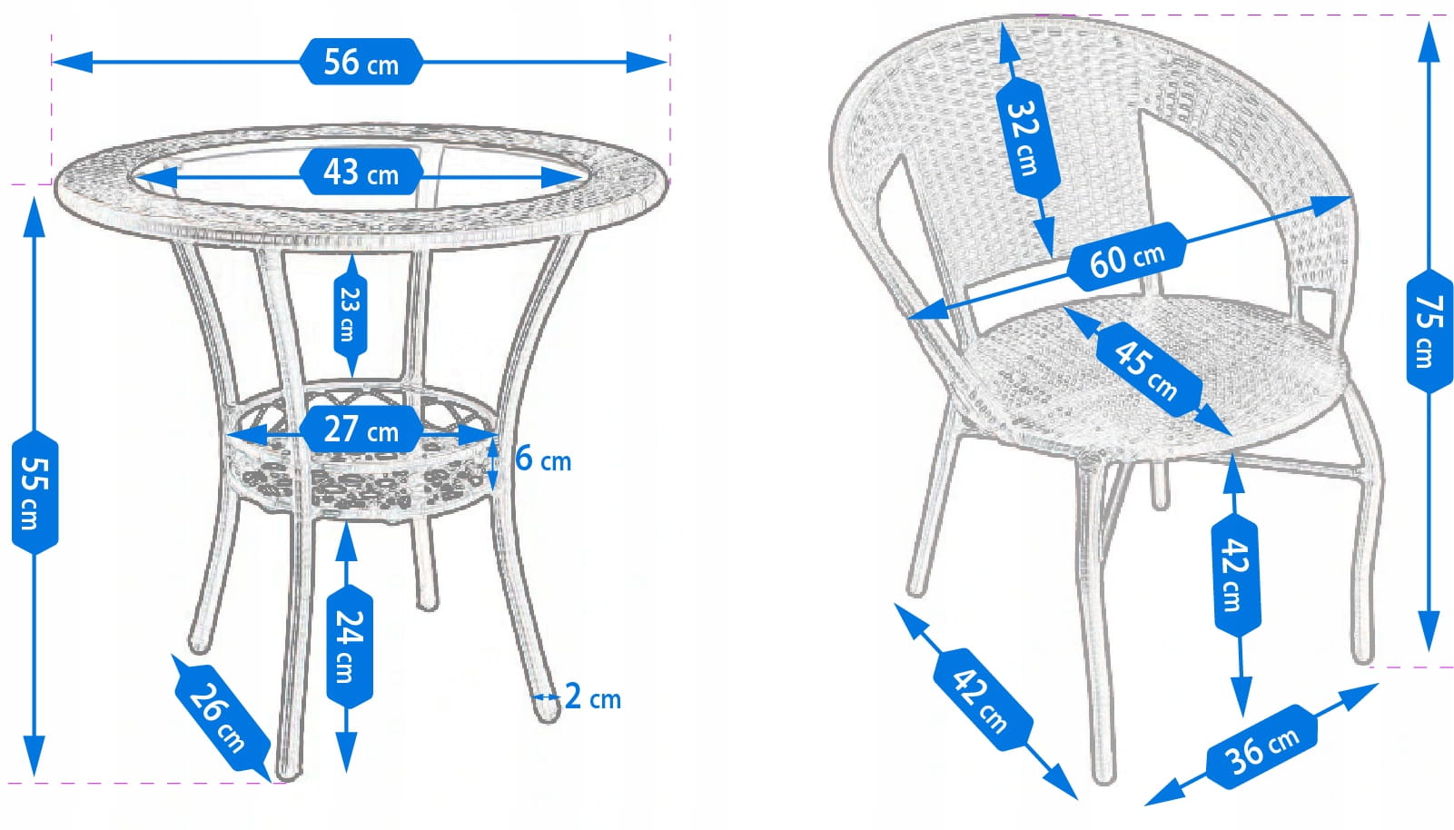 Meble-ogrodowe-TECHNORATTAN-stolik-krzesla-ZESTAW-Kolor-dominujacy-brazowy