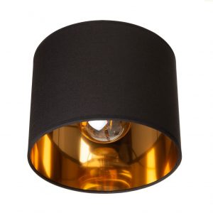 Oro melna sienas lampa ar ķēdīti