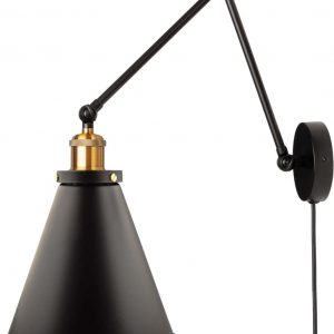 Regulējama sienas lampa ar kabeli