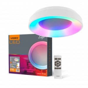 LED Aptumšojams gaismeklis AR TĀLVADĪBAS PULTI VIDEX-LED-EDGE-RC-RGB-72W-WHITE