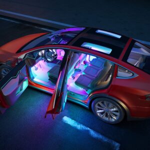 Govee H7090 Smart Pro LED auto salona apgaismojums, 120cm, Bluetooth, RGBIC
