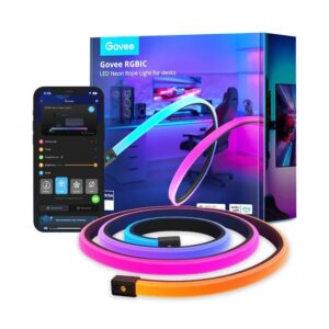Govee H61C3 Neon galda  apgaismojums, LED lente, Wi-Fi, Bluetooth, RGBIC