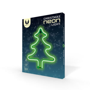 Neona LED simbols-Ziemassvētku eglīte