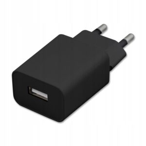 Plug-in barošanas avots 1x USB 5V/2A DC melns
