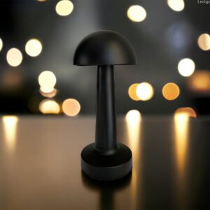 LED Galda Lampa - Maenza skārienjutīga melna