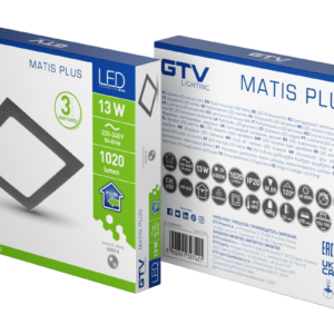 Iebūvējams LED griestu panelis MATIS PLUS, 13W, 1020lm, 4000K, 120°, IP20