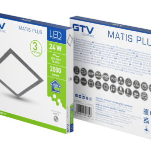 Iebūvējams LED griestu panelis MATIS PLUS, 24W, 2000lm, 3000K, 120°, IP20