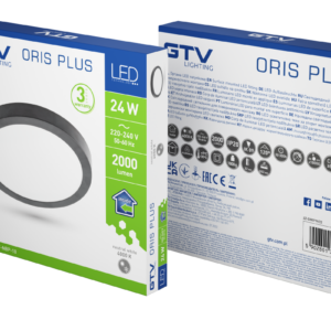Virsapmetuma LED griestu panelis ORIS PLUS Ø300, 24W, 2000lm, 4000K, IP20, 120°