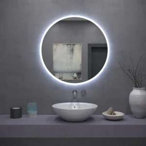 Spogulis FFJ ar iebūvētu LED apgaismojumu Ø50cm