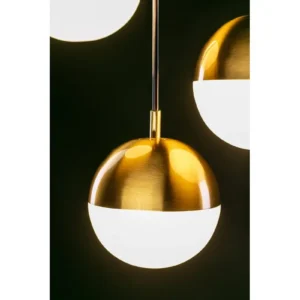 Griestu lampa - ABIES, zelta, 3xE27, IP20