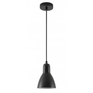 Griestu lampa - ETORE-L, melna, 1xE27, IP20