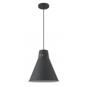 Griestu lampa - GIANNI-L, melna, 1xE27, IP20