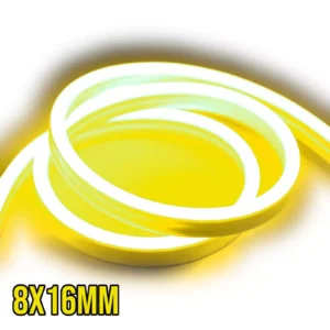 NEON FLEX LED lente 8x16mm 12V | 10W | 1m |IP65| Lemon| CUT 2,5cm