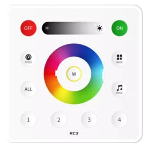 Spell RC3 vadības panelis, RGB+CCT, 4 zonu, 2.4G/Wi-fi