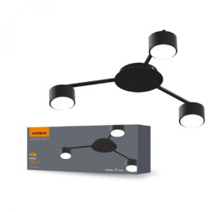 Griestu lampa - Videx 3xGX53 melna