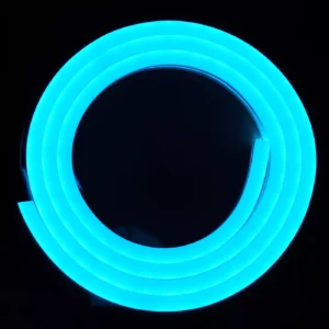 NEON FLEX LED lente 12V | 12W | 1m |IP65|Gaiši zila| CUT 2,5cm