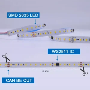 Digitālā LED Lente / 24V/ LED (120 LED/m)/ 6000K auksti balta/ IP20