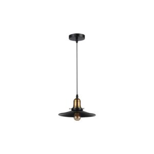 Griestu lampa - Loft, melna+zelta, 1xE27, IP20