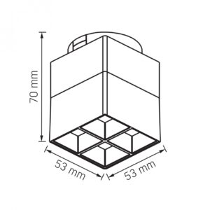 Gaismeklis-VIDEX LE24B 7,5W, 4000K, 48V, Melns