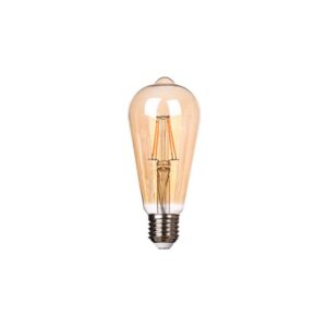 LED Spuldze Filament ST64, 2700K, E27, 6W, 560-650Lm, 360°