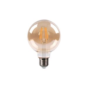 LED Spuldze Filament G95, 2700K, E27, 6W, 560-650Lm, 360°